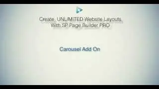 SP Pagebuilder Pro Tutorial - Carousel Add on