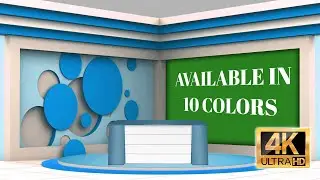 green screen studio with Desk For Kinemaster, Premiere, Adobe After Effects and Edius no copyright