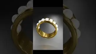 Modeling Pearl Ring in Blender.
