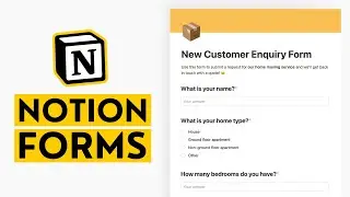 NEW! Notion Forms: Everything You Need To Know