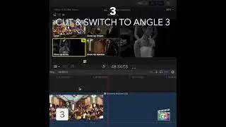 Final Cut Pro Shortcut | 3 | Cut & Switch to Viewer Angle 3