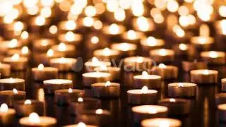 Candle Field To Horizon | Stock Footage - Envato elements