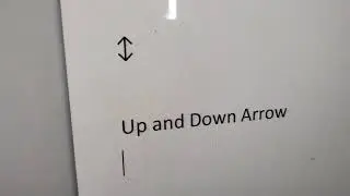Up and Down Arrow Symbol Keyboard Shortcut