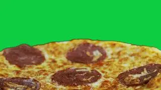 Pepperoni Pizza Rotating | GREENSCREEN [FREE USE]
