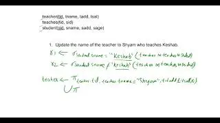 DBMS - Relational Algebra Questions Practice with Solution - Question 1