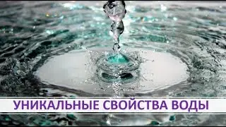 33. Уникальные свойства воды
