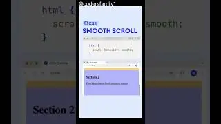 Smooth scroll in html elements 