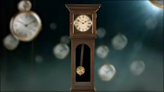 Футаж старинные часы