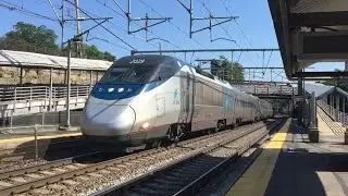 Fast MBTA & Amtrak Trains in Hyde Park (July 5, 2023)