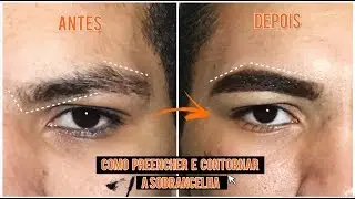 COMO PREENCHER A SOBRANCELHA// MASCULINA - @marcelowyury