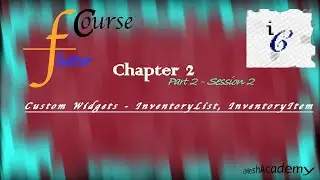 Flutter Course|C2|P2|S2|Home Inventory|Custom Widgets|Stateful Widget|Stateless Widget|Data Handling