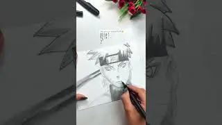 Naruto drawing : Watch My Sketch the Iconic Anime Character 😍| #shorts #naruto #tiktok #youtube