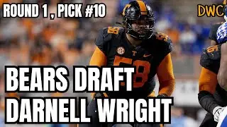 Bears Draft OT Darnell Wright : PROTECTION FOR FIELDS || Reaction + Breakdown