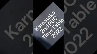 Karnataka 2nd PUC Final exam ಅಂತಿಮTime Table 2022| April May | PU department New Update.