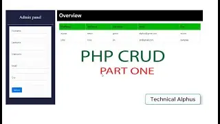 PHP Create, retrieve, update and delete part one