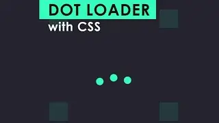 Pure Css Dot Loader Animation | HTML And CSS | Coding with Fun