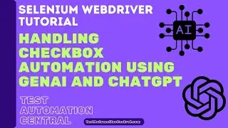 Handling Checkbox Automation using GenAI and ChatGPT with Selenium WebDriver in Java