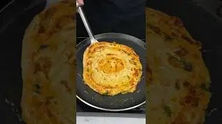 Paneer Paratha ASMR Cooking #shorts #food #cooking #asmr #crunchytreats #paneerparatha #streetfood