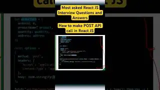 How to make a POST API call in React JS 
