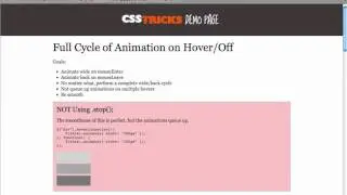 Screencast #79: Complete/Non-Queuing Animations with jQuery