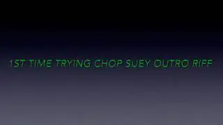 chop suey 1st try
