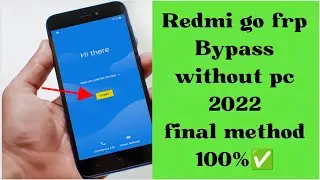 Redmi go frp bypass||m1903c3gg frp unlock 2022 no pc 💻❌