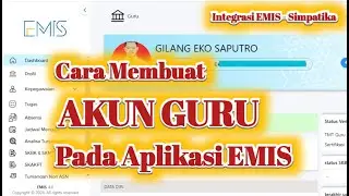 Cara Mebuat Akun Guru dan Tendik Pada Emis 4 0 || Integrasi EMIS SIMPATIKA