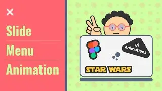 Figma tutorial: Slide In Menu Animation | FIgma interactive components