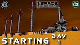 Newbie Plays Space Engineers Multiplayer DAY 1