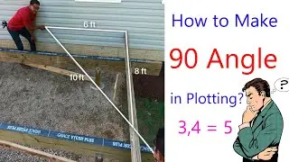Making 90 Angle in Plotting on Site | Practical  Video |