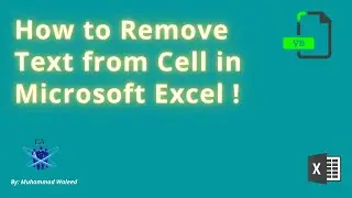 How to Remove Text from cell in Excel Quickly VBA