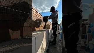 Сложил за час куб газобетона и заработал 45$.🤑 Folded a cube of aerated concrete and earned $45