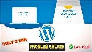 You Have Been Locked Out. Error Wordpress || You Have Been Locked Out Website || Wordpress lock