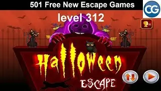 [Walkthrough] 501 Free New Escape Games level 312 - Halloween escape - Complete Game