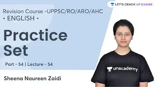 English Grammar - Practice Set | UPPSC/RO/ARO/AHC |Sheena Naureen