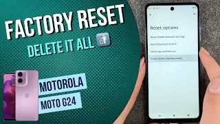 moto g24 factory reset