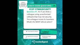 Cisco Certified Support Technician CCST Cybersecurity