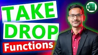 Take and Drop Functions in Excel | Take and Drop Formulas | How to use Take & Drop Formulas in Excel