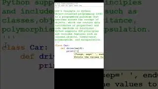 Object oriented programming in python 
