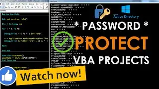 How to hide VBA source Code or secure your VBA Projects with Password