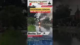 VIRAL.!! Maling dibakar di Tawangsari Sidoarjo. 