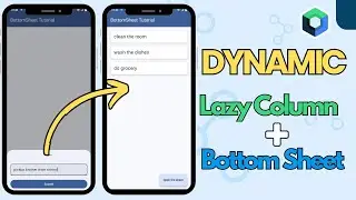 Dynamic Lazy Column with Bottom Sheet in JETPACK COMPOSE - Android Studio Tutorial - Part 2