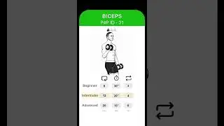 Biceps exercise cards -  id 31 