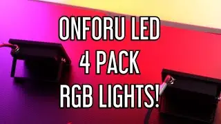 Budget RGB LED Lights IP66 Waterproof ONFORU 4 Pack 20w $59