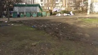 Мусорник в нашем дворе.
