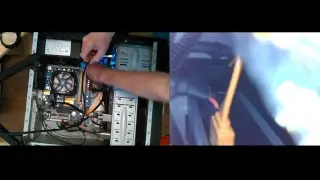 PC Assembly ASRock N68C-GS FX Mother Board & AMD 8300 CPU & 8GB Kingston RAM into PowerUP Case Pt70