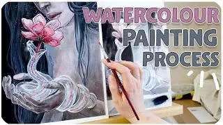 Transparent Snake!- BLOOM Watercolour Painting Process