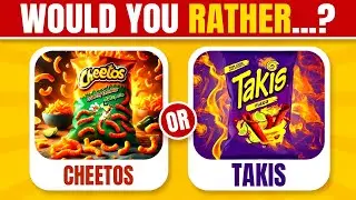 Would You Rather...? FOOD Edition 🍕🍔| #wouldyourather #food #foodedition #quizland