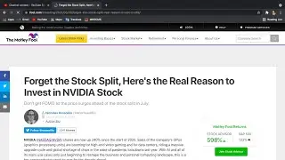 NVIDIA Stock| Here's the Real Reason to Invest in NVIDIA Stock | INVESTING TO BECOME A MILLIONAIRE