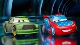 PS3 Cars 2 The Video Game Chick Hicks vs Daredevil Lightning McQueen Battle Race!